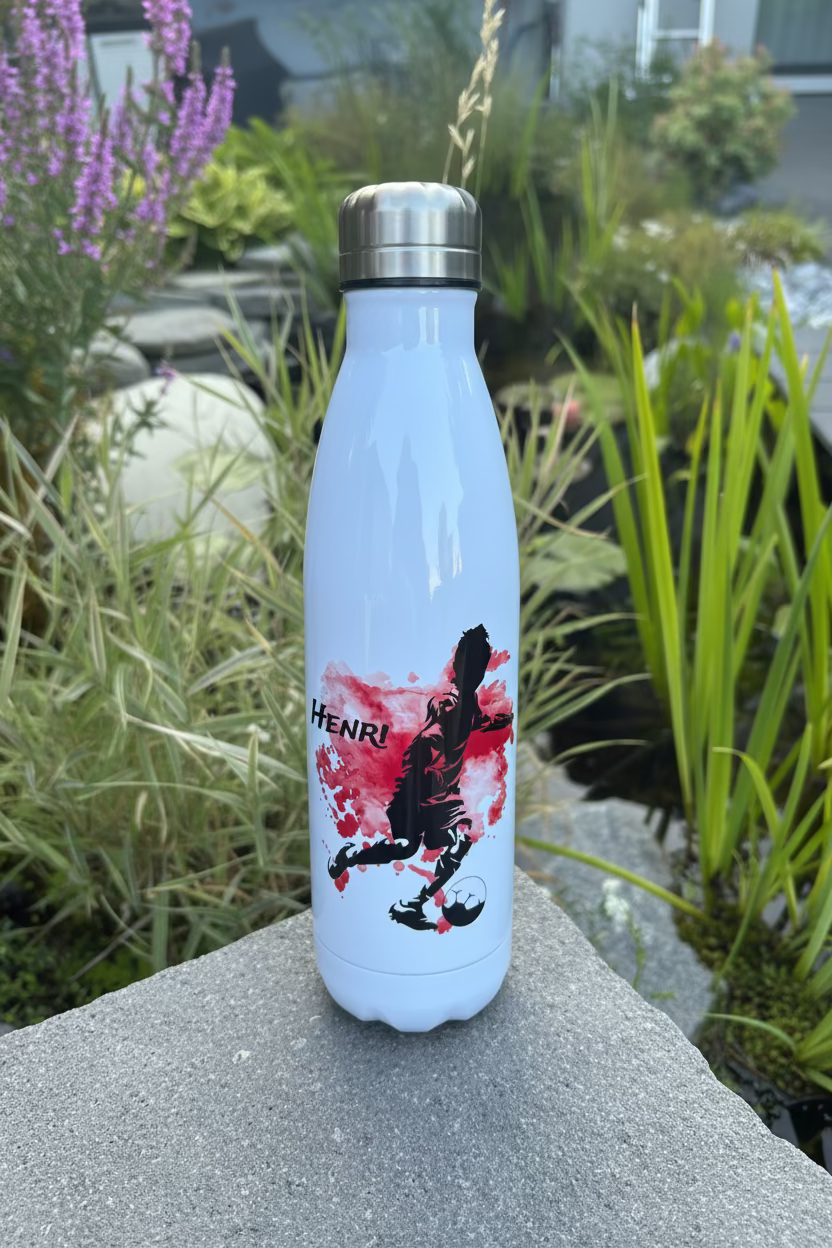 Thermosflasche Fußballer