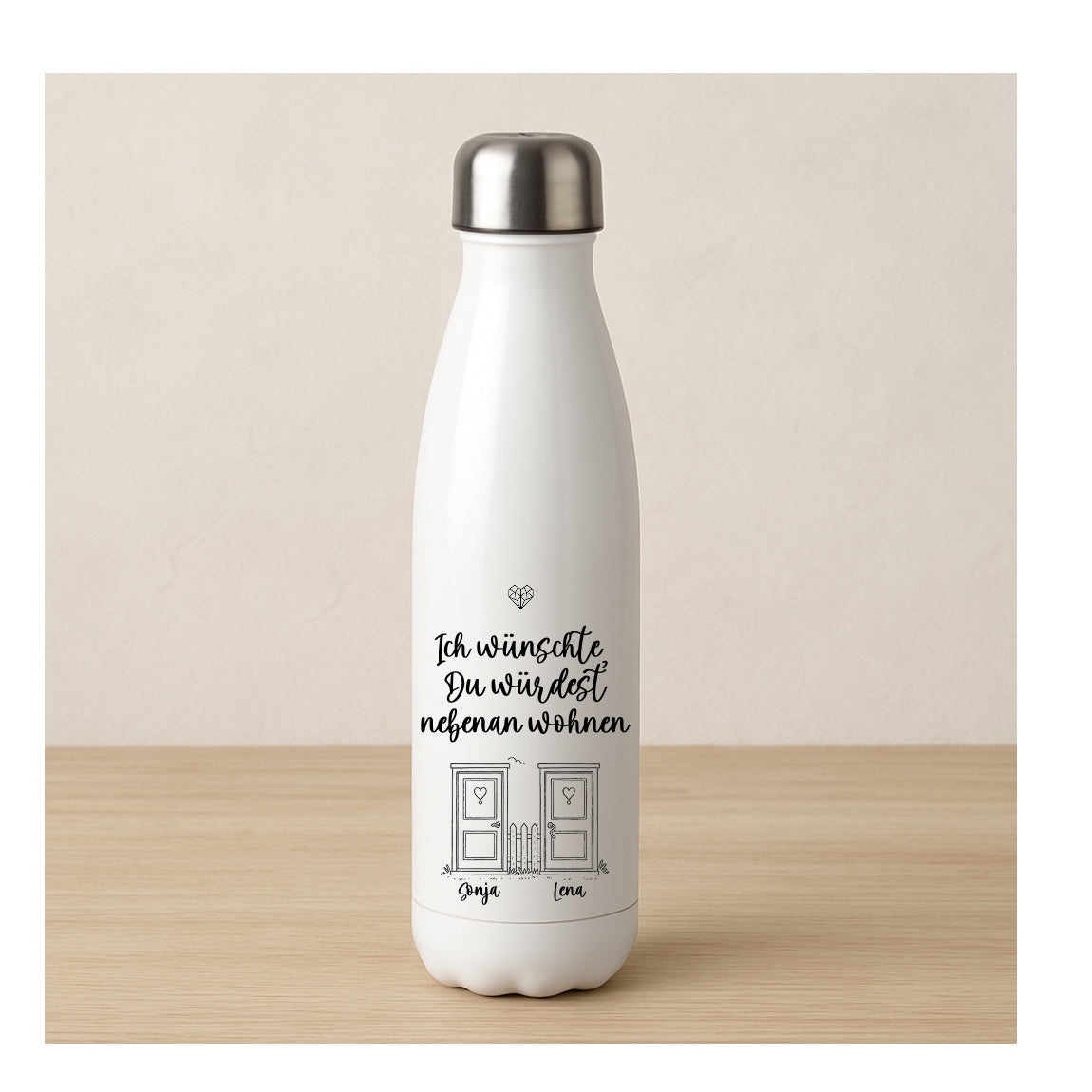 Thermosflasche mit emotionalem Spruch – personalisierbar, 500 ml