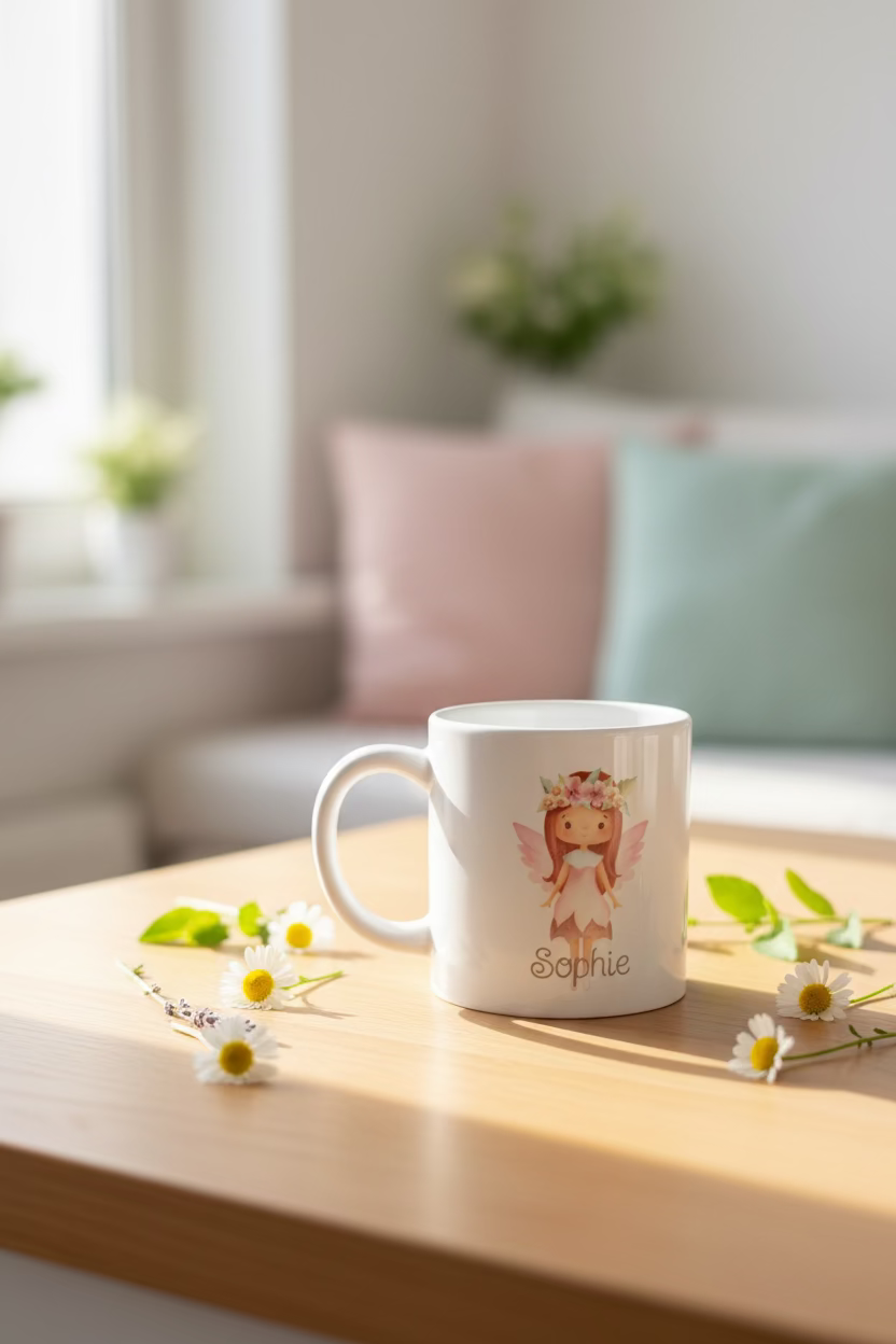Kindertasse aus Kunststoff Fee I 4 Motive zur Auswahl
