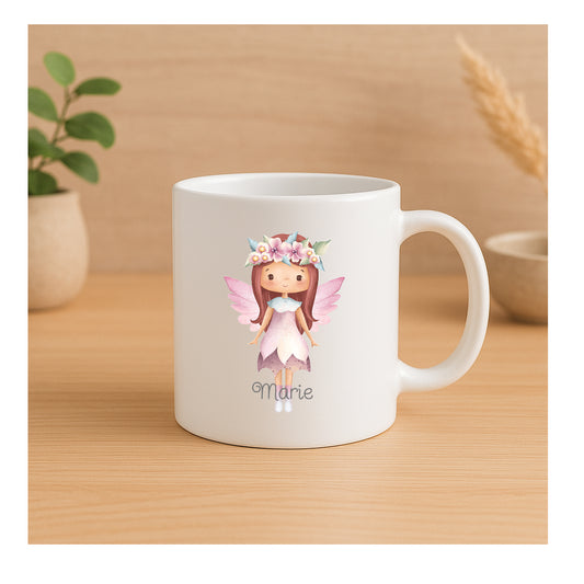Bruchsichere Kindertasse 180 ml mit Feen-Motiv – leichte Kunststofftasse, beidseitig bedruckt