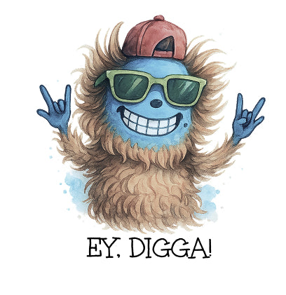 DTF Bügelbild Monster Bruder auf Kinder-Shirt aufgebügelt, ideales Motiv für Geschwister-Outfits