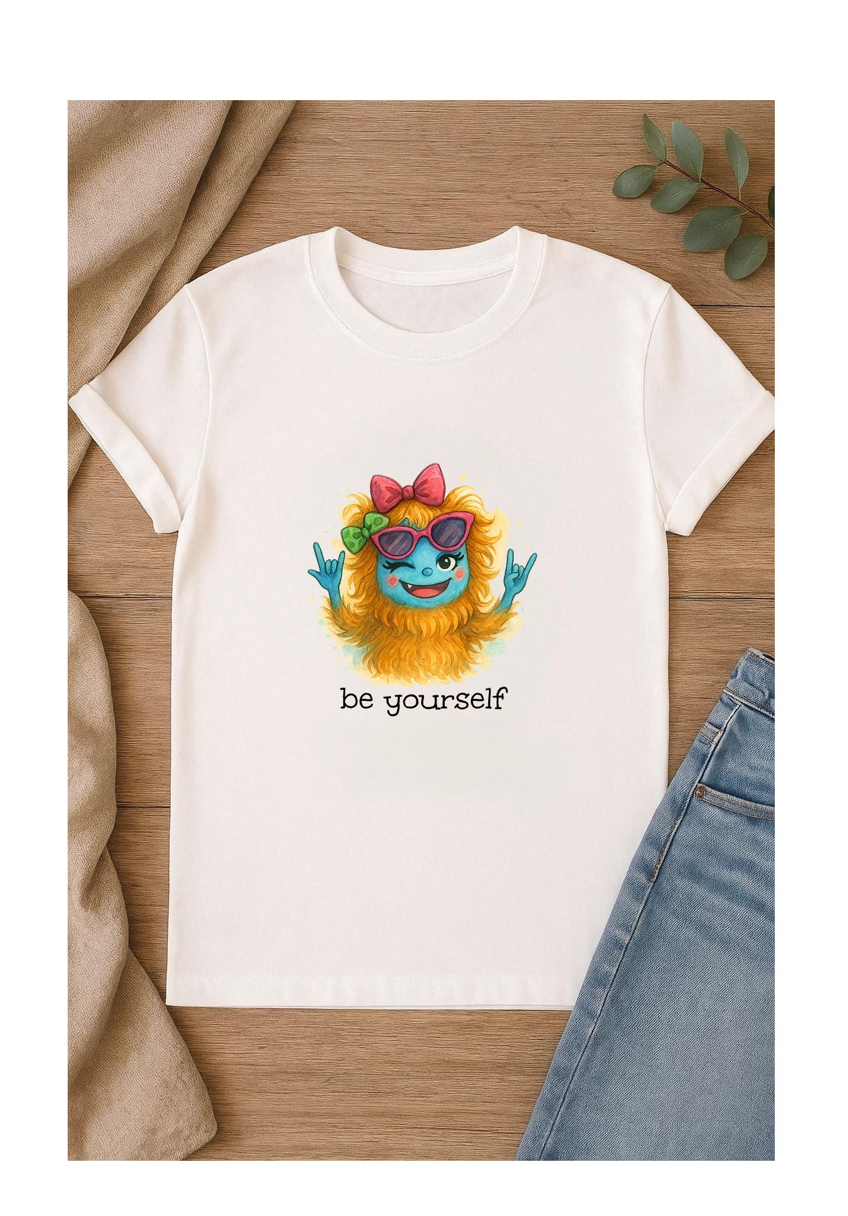 DTF Bügelbild Monster Schwester, cooles Monster Motiv für Kinder, personalisierbar mit Name oder Spruch, ideal für Shirts, Hoodies und Geschwister-Outfits
