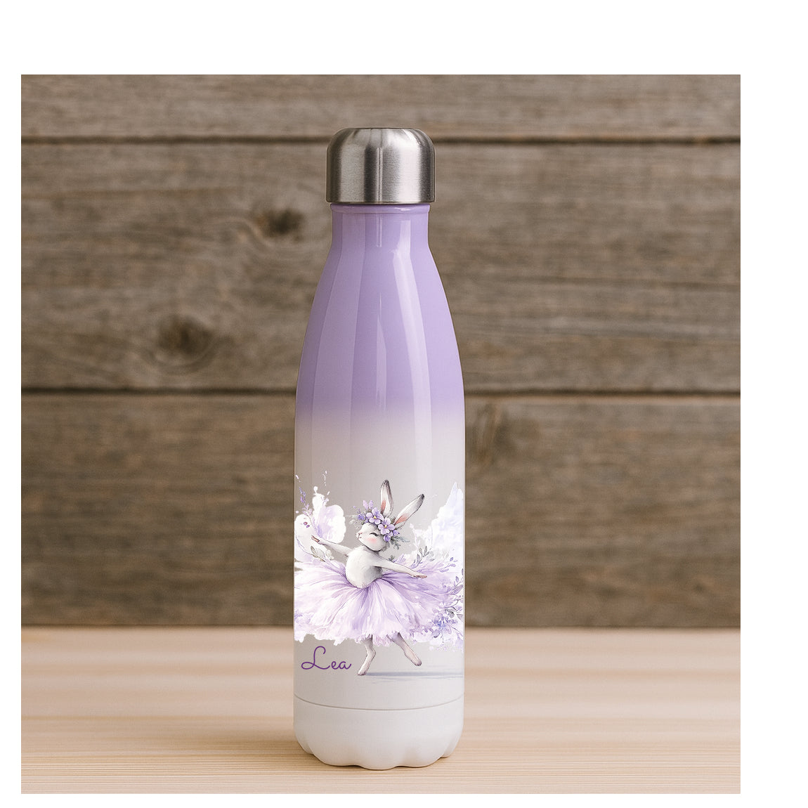 Thermosflasche Ballerinahäschen mit Farbverlauf
